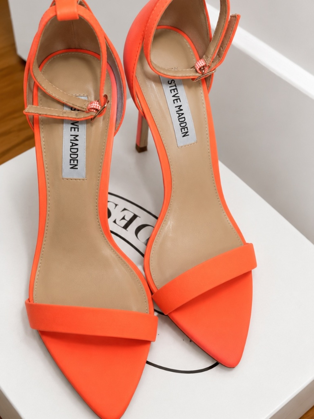 Steve Madden Coral-Orange Heels
